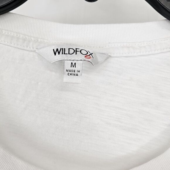 Wildfox Women's M Take Me Away Graphic T-shirt Tee Retro VW Bus White Heathered - Picture 6 of 8